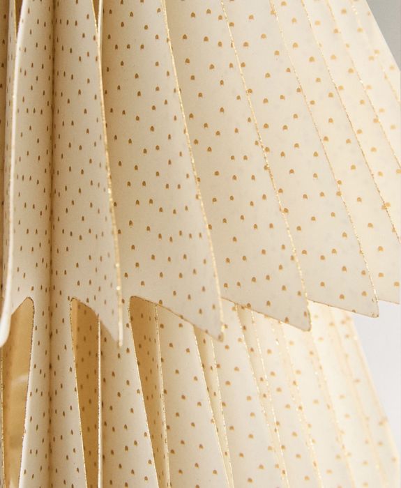 Árvore De Natal Desdobrável Papel Luz Pequena Zara Home NOVO