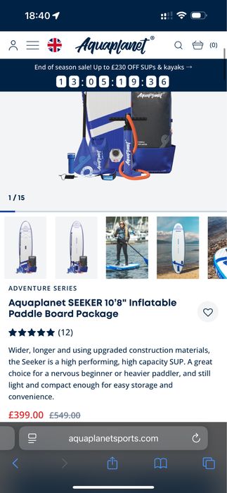 Сап Борд sup Board дошка aquaplanet seeker нові: 14 500 грн