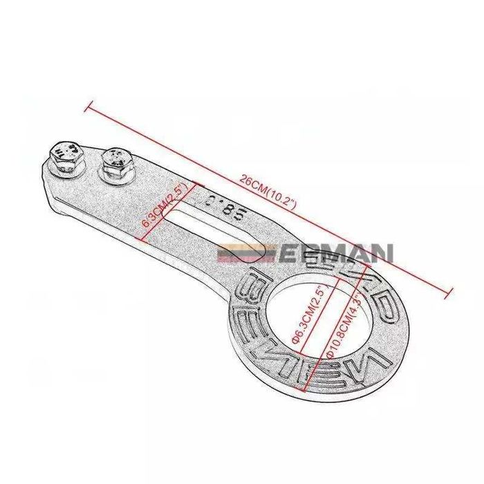 Gancho de reboque EPMAN
