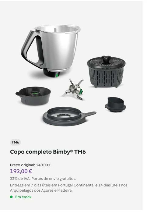 Copo Bimby TM6 – Novo | Original Vorwerk