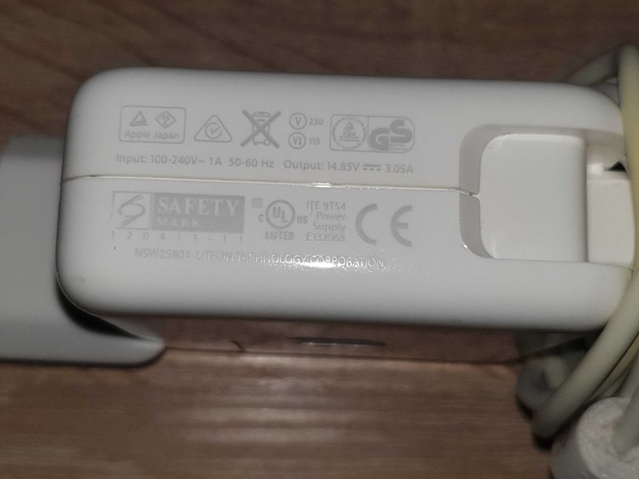 Org Zasilacz Ładowarka Apple Macbook Magsafe 2 45W 14,85V 3,05A A1436