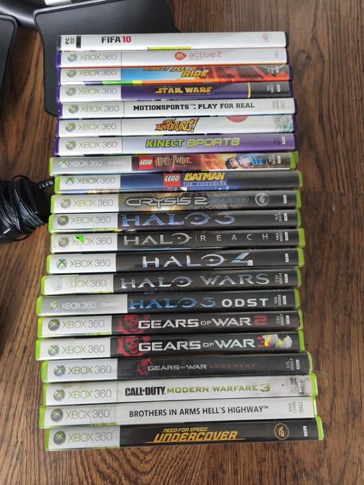 Xbox 360 Kinect Kierownica Gry Mega zestaw