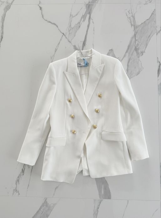 Zara marynarka XS, 34, 36 biała