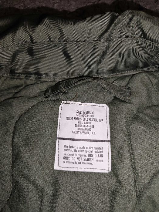 куртка ВПС США USAF CWU-45/P Valley Apparel (Nomex) — Size M