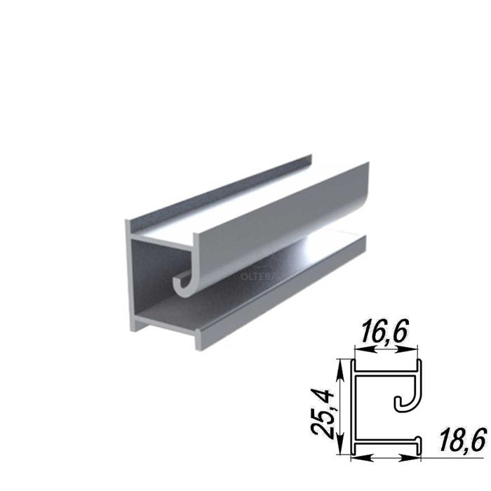 Профіль алюмінієвий вставка в економпанелі ДСП. Експопанель. Екостар