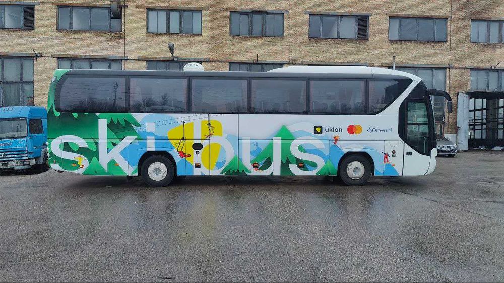 Брендирование автобусов, грузовиков, прицепов и цистерн в Киеве.