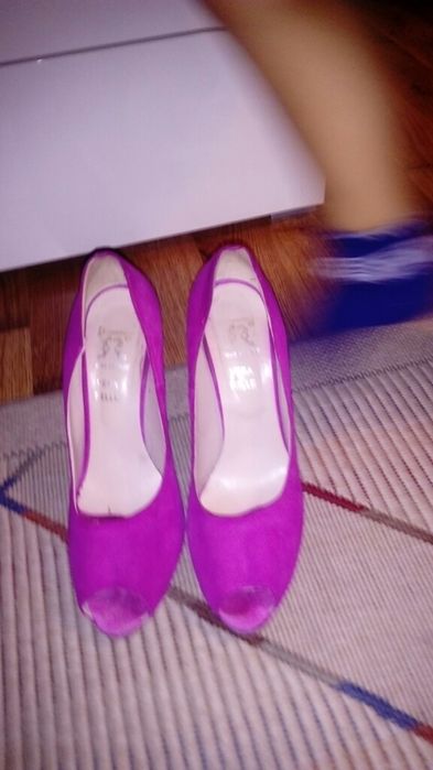 Szpilki 40 platforma fuksja