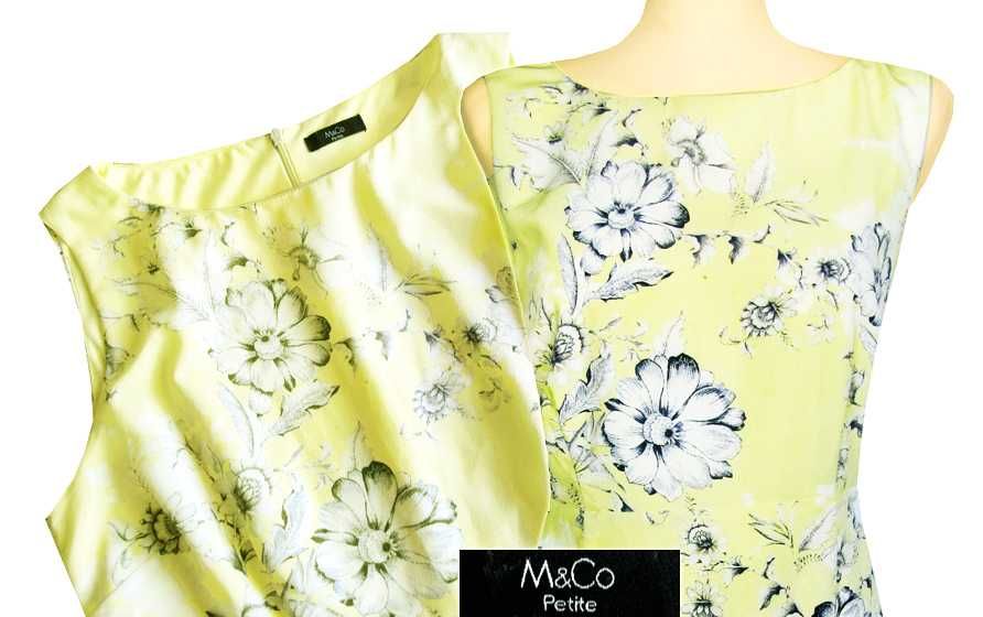 Bonmarche sukienka do pracy klasyczna midi rozmiar 46