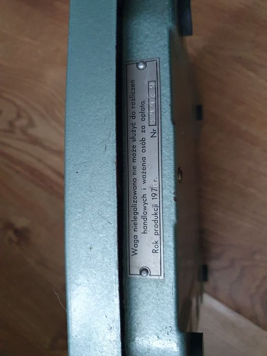 Stara waga łazienkowa PRL 1976r