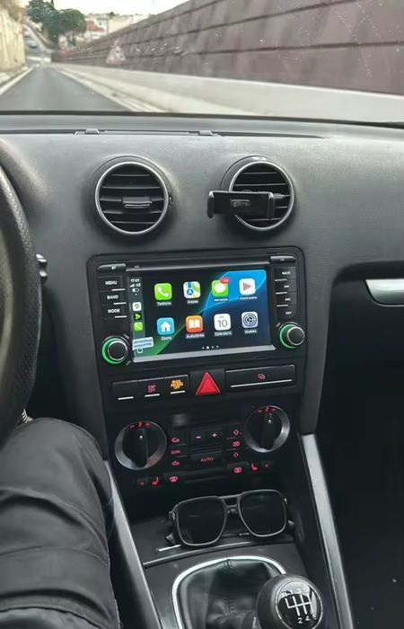 Rádio Audi A3 8P Android 14 com GPS (Novo)