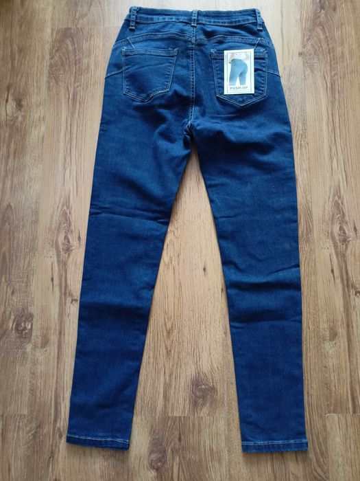 Jeansy dżinsy damskie push-up rozmiar 36