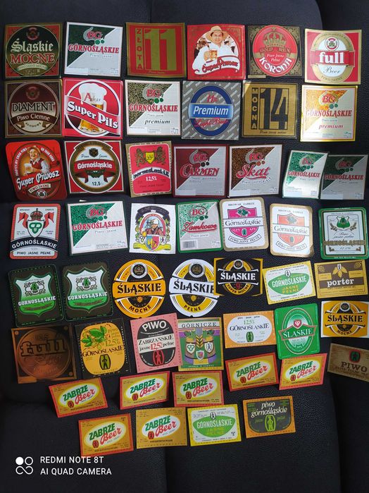 Browar Zabrze - zestaw 50 szt. etykiet na piwo