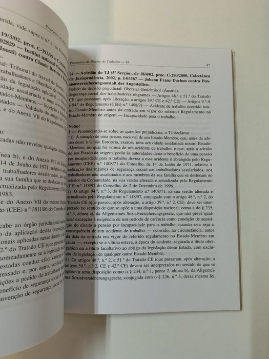 Prontuário de Direito do Trabalho, n° 63

N° 63, Janeiro - Abril de 20