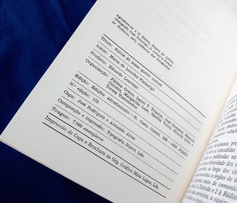 Sulcos do Nosso Querer Comum Maria Lourdes Pintasilgo [Portes Grátis]