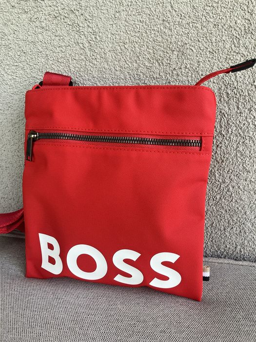 Hugo Boss meska listonoszka saszetka na ramie Nowa Czerwona