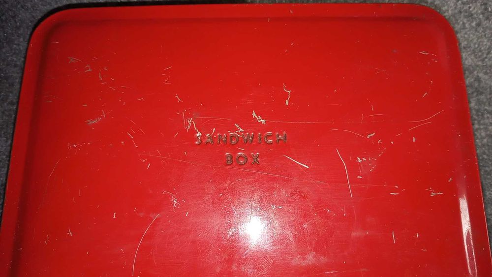 SANDWICH BOX stary pojemnik na śniadanie USA.