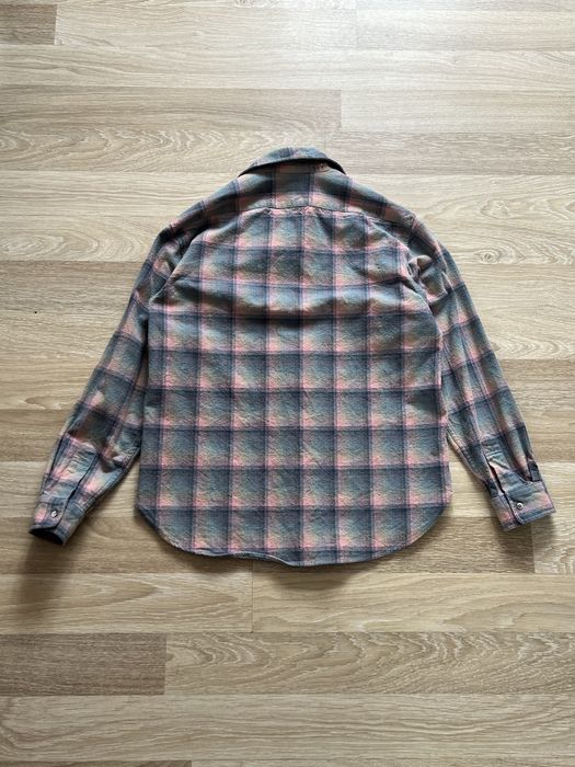 VERY RARE MAISON MARGIELA pendletton flannel shirt aw2020 white label number runway archive фланелева сорочка рубашка