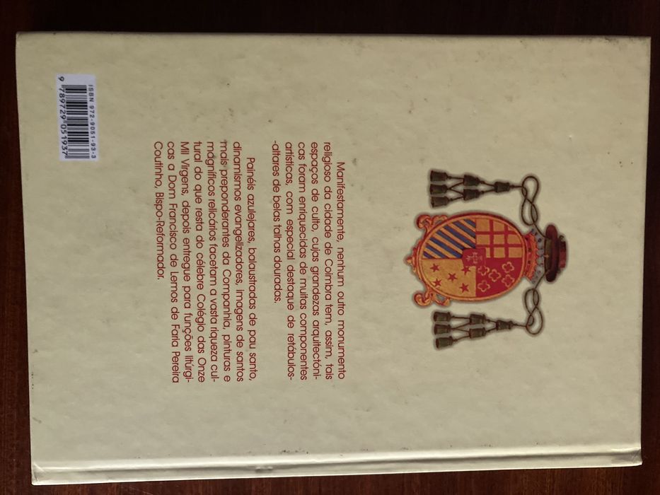 Livro igreja Sé Nova de Coimbra