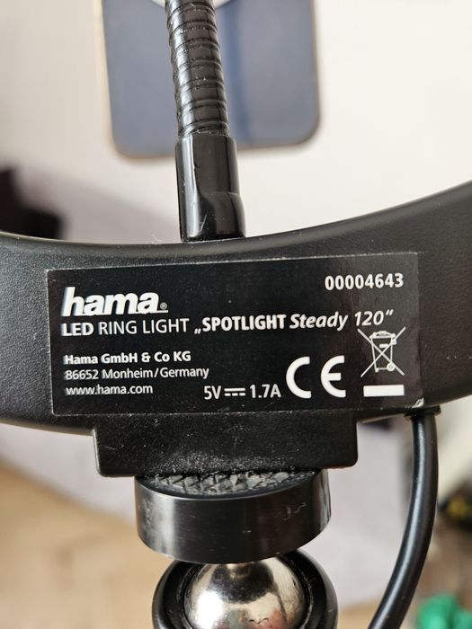 Lampa pierscienowa hama 4643