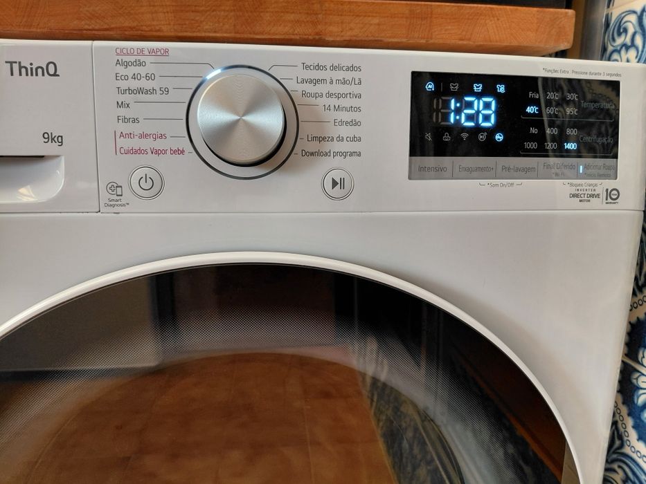 Máq Lavar LG 9 kg  ThinQ   IA