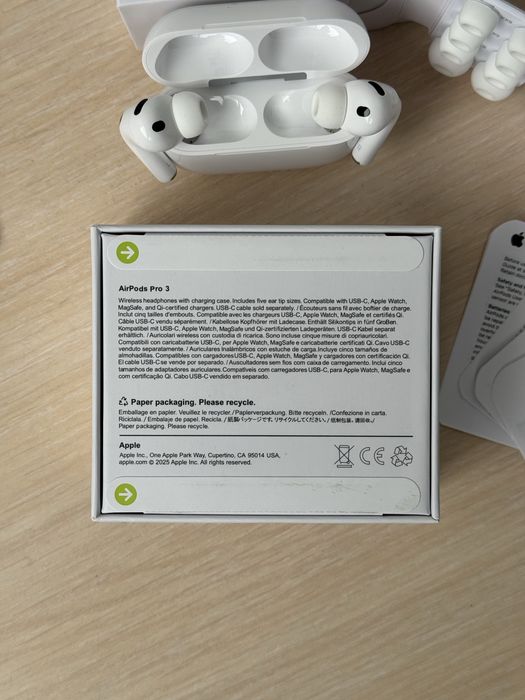 Навушники Apple Airpods Pro 3 (Шумоподавлення, Режим прозорості)