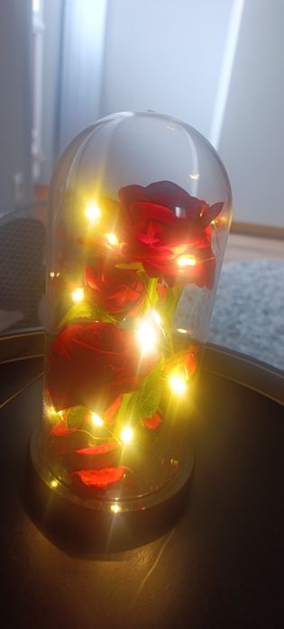 Lampka róża dekoracja