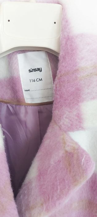 Plaszczyk Sinsay 116 cm dziewczynka