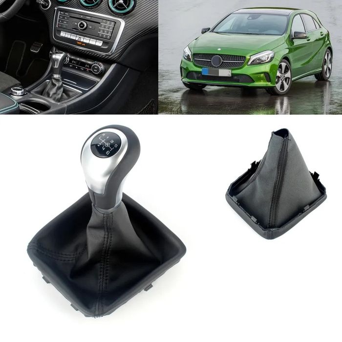 Moca manete punho velocidades Mercedes W176 W246 CLA GLA novo ( PELE )