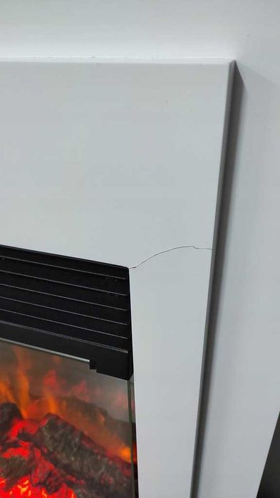 Kominek elektryczny DIMPLEX BELLINI WHITE 1500W OPTIFLAME biały