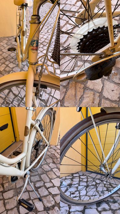 Bicicleta Adriatica em bom estado geral. Tem um pneu furado e precisa dessa reparação. Restante funcionamento normal.
