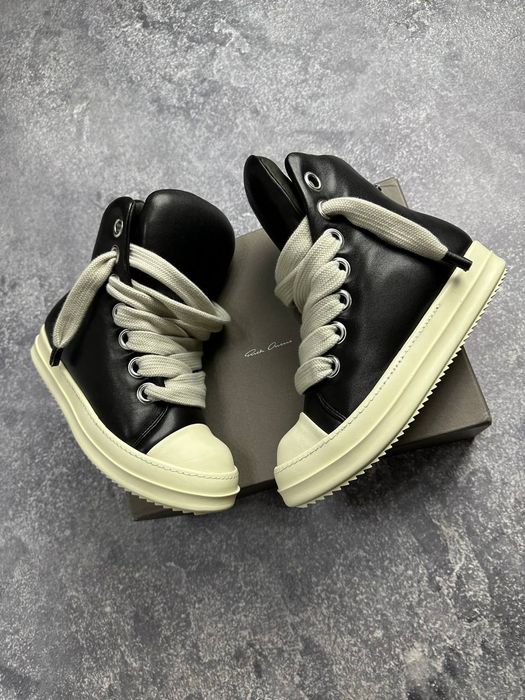 Rick Owens Ramones puffer jumbo lace laces opium archive ботинки кеды