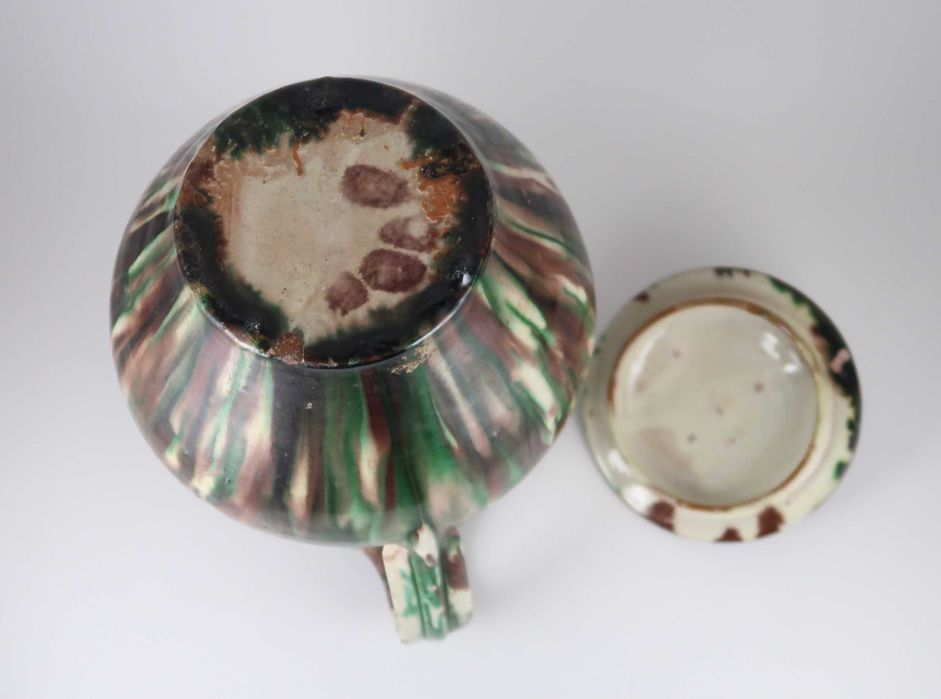 Jarro com tampa faiança das Caldas / Barcelos