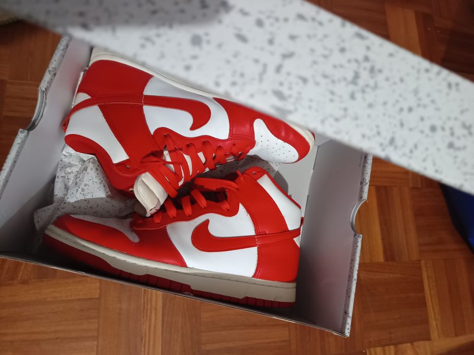Nike Dunk High vermelho/branco