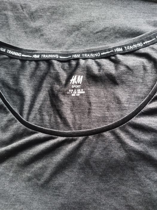 Fajna luźna do ćwiczeń koszulka H&M duża S