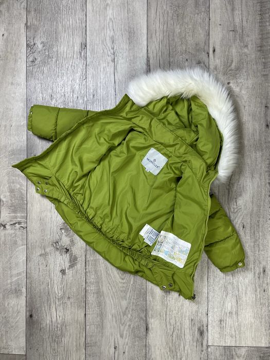 Moncler костюм комплект детский 5-6 лет зеленый зимний