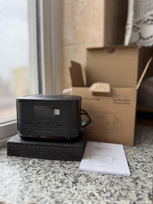 Портативна зарядна станція ALLPOWERS P100 LiFePO4 (100W, 99.2Wh) — Нова!