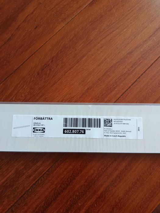 FÖRBÄTTRA Cokół, kremowy, 220x8 cm IKEA 602.807.76