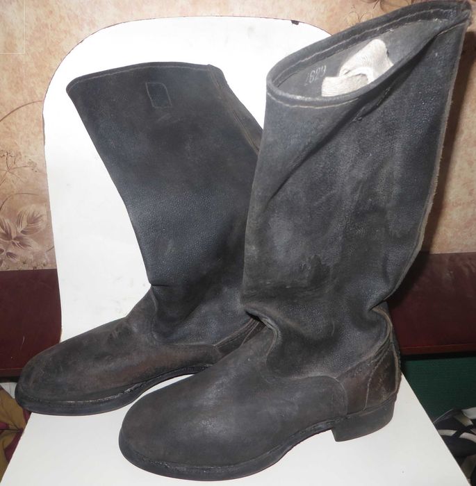 Сапоги военные юфтевые кирзовые Размер 41 Стелька 26.2 см Киев 1992 г