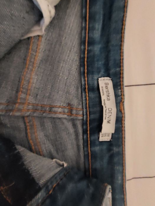 Calções ganga bershka