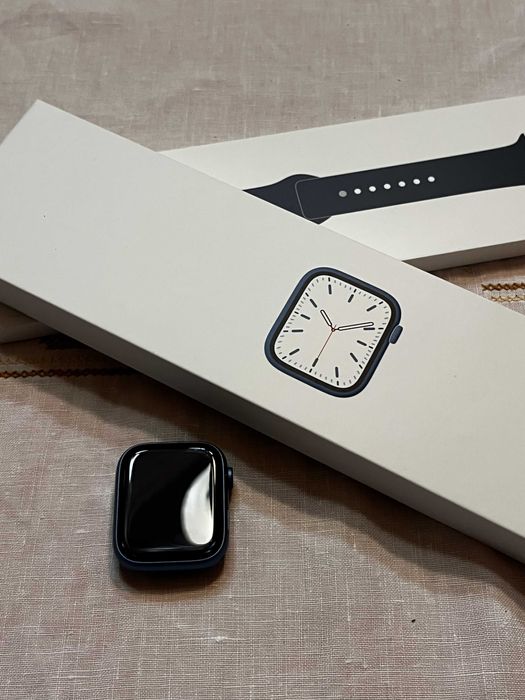 !! Apple Watch Series 7 GPS Azul – Impecável, 94% Bateria, Completo !!