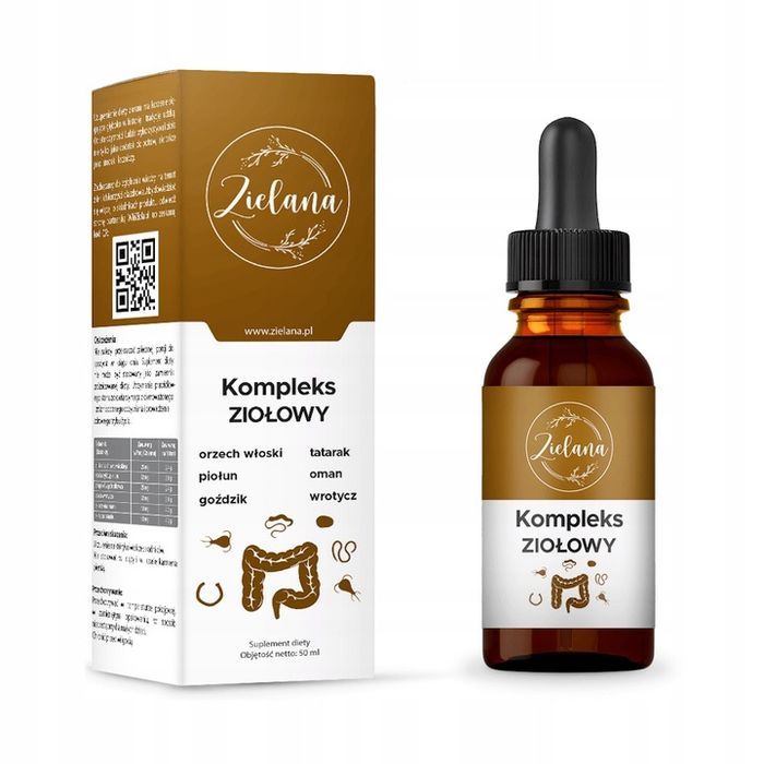 KOMPLEX ZIOŁOWY 50ml ZIELANA kompleks odrobaczenie pasożyty odrobaczanie
