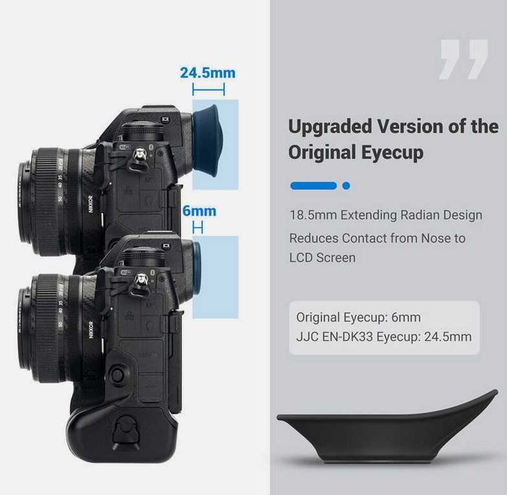Eye cup (ocular, visor para evf) ergonómico para Nikon Z9, Z8 e Zf