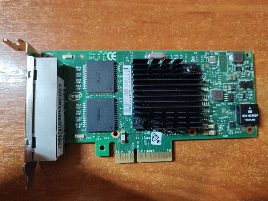 Мережеві карти GbE Intel I350-T4 (I350T4V2BLK) та звичайні