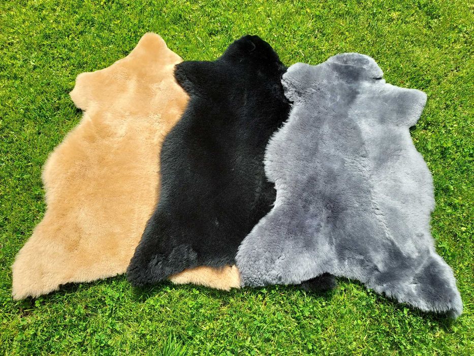 Skóra Owcza Pod Siodło Skóra Owcza Naturalna na Motocykl 3 Kolory