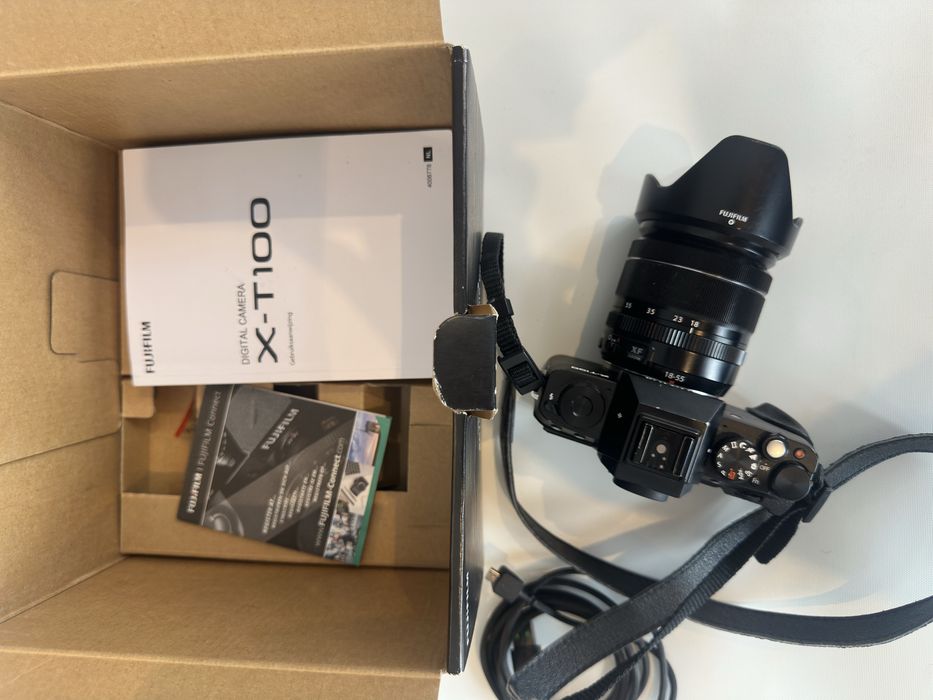 Fujifilm X-T100 + Lente XF 18-55 (Kit Completo)
