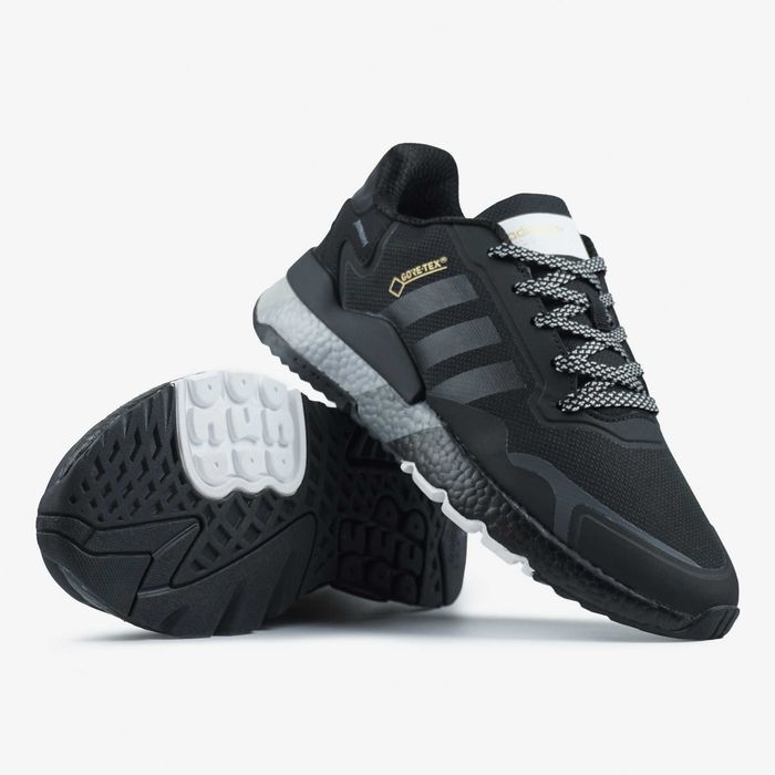 Кросівки Adidas Nite Jogger GORE-TEX Black/White premium