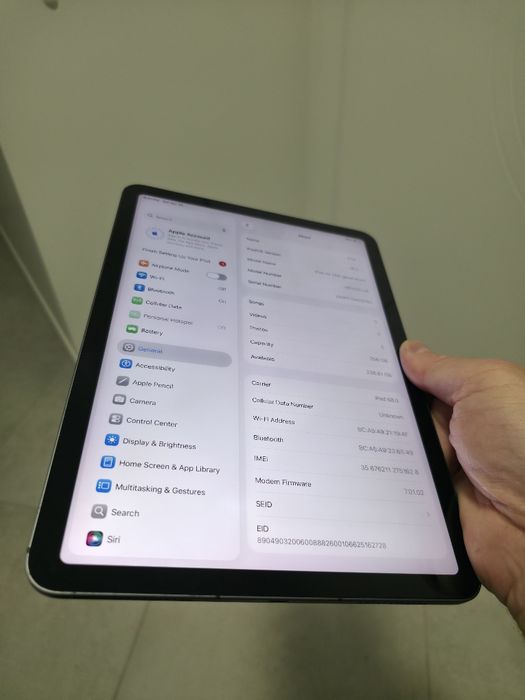 iPad air 4. 256GB. Space Grey. LTE Сім карта. Гарантія