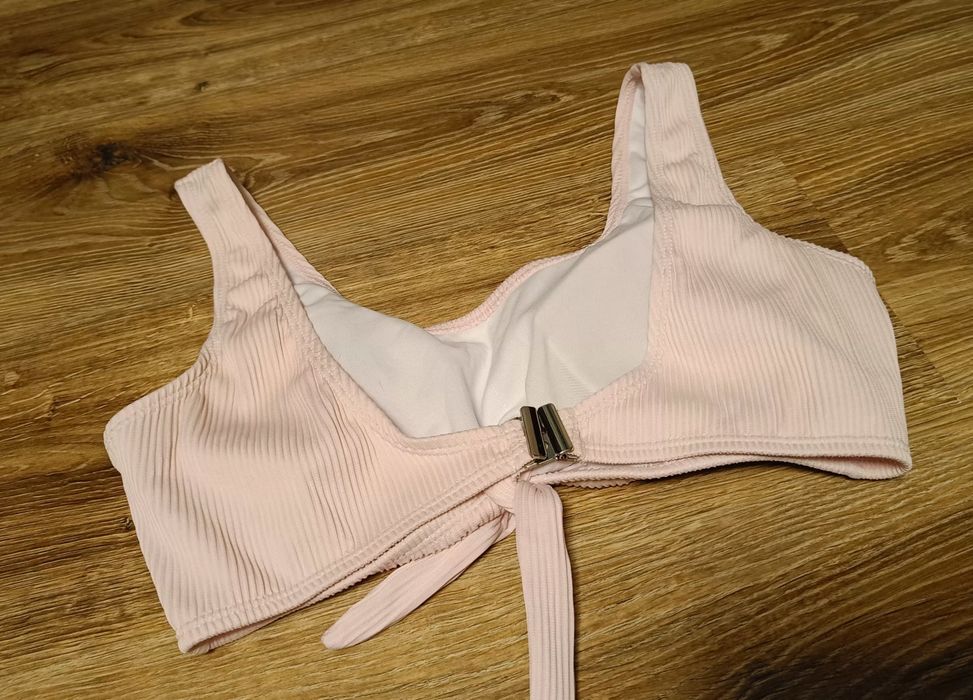 HAUSE strój kostium kąpielowy dwuczęściowy + spodenki pudrowy róż L