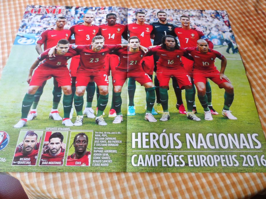Poster + Revista- CAMPEÕES EUROPEUS Portugal 2016