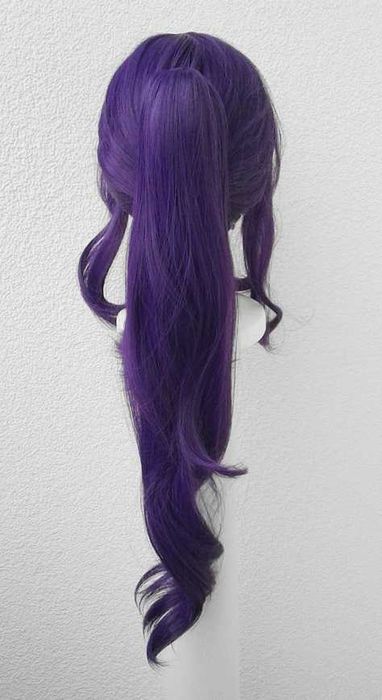 Mafuyu Project Sekai fioletowa peruka z kitką grzywką cosplay wig